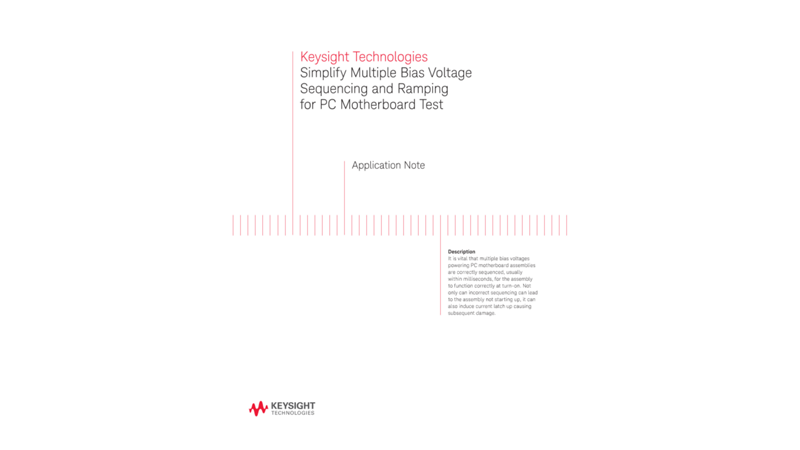 Simplify Multiple Bias Voltage Sequencing and Ramping for PC Motherboard Test